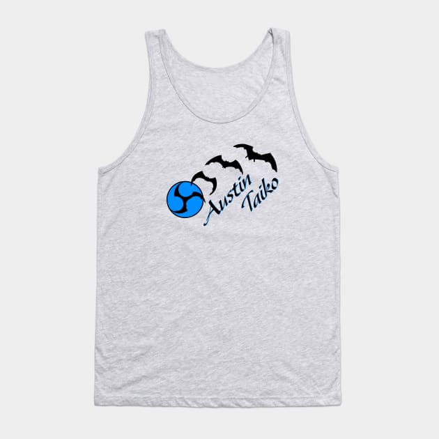 AT Bat Mitsudomoe black blue Tank Top by Austin Taiko